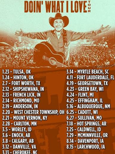 Clay Walker 2026 concert poster